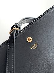 Celine Multipochette In Raffia Bag In Black - 2