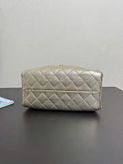 Chanel 25 Small Metallic Gold Caviar Quilted Bag - 5