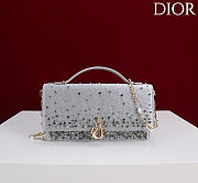 Dior Faux Pearl My Dior Mini Lighr Gray - 1