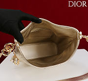Dior De Sol Hobo Bag Leather Metallic Gold-Tone - 6