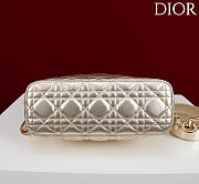 Dior De Sol Hobo Bag Leather Metallic Gold-Tone - 3