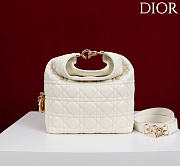 Dior De Sol Hobo Bag Leather White - 1