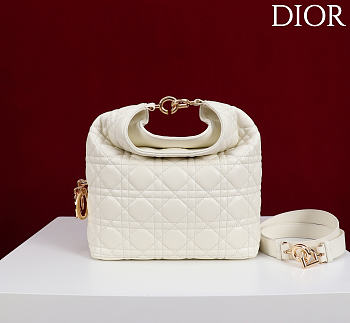 Dior De Sol Hobo Bag Leather White