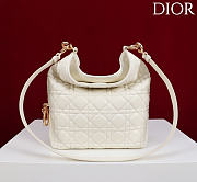 Dior De Sol Hobo Bag Leather White - 3