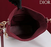 Dior De Sol Hobo Bag Suede Burgundy - 5