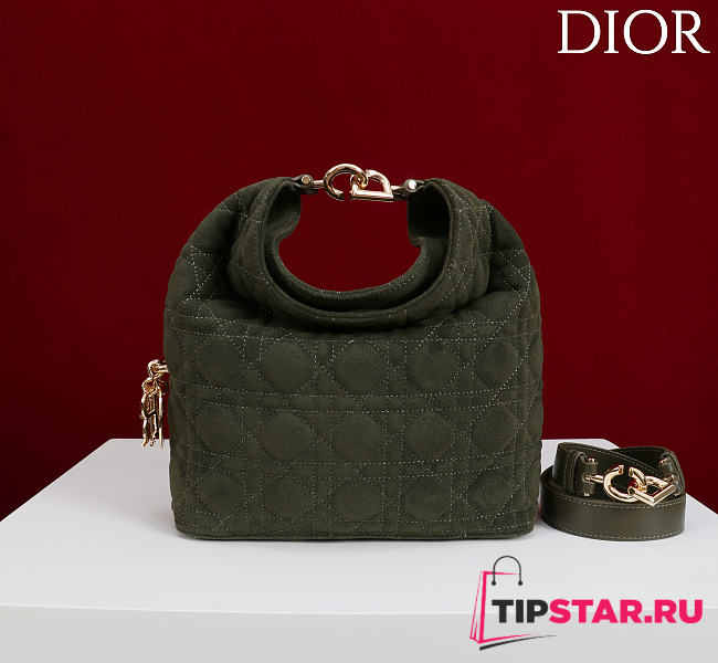 Dior De Sol Hobo Bag Suede Green - 1