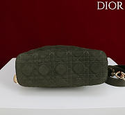 Dior De Sol Hobo Bag Suede Green - 4