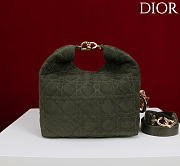 Dior De Sol Hobo Bag Suede Green - 5
