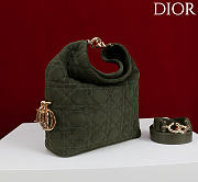 Dior De Sol Hobo Bag Suede Green - 2