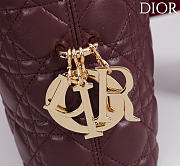 Dior De Sol Hobo Bag Leather Burgundy - 2