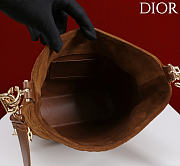 Dior De Sol Hobo Bag Suede Brown - 6