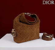 Dior De Sol Hobo Bag Suede Brown - 3