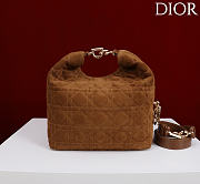 Dior De Sol Hobo Bag Suede Brown - 2