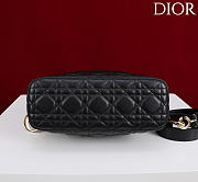 Dior De Sol Hobo Bag Leather Black - 5