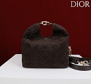 Dior De Sol Hobo Bag Suede Dark Chocolate Brown - 4