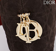Dior De Sol Hobo Bag Suede Dark Chocolate Brown - 3