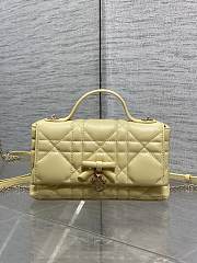 My Dior Mini Bag Cannage Lambskin Yellow - 1