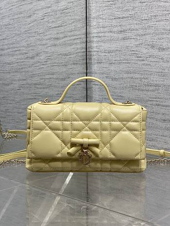My Dior Mini Bag Cannage Lambskin Yellow