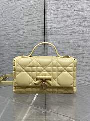 My Dior Mini Bag Cannage Lambskin Yellow - 4