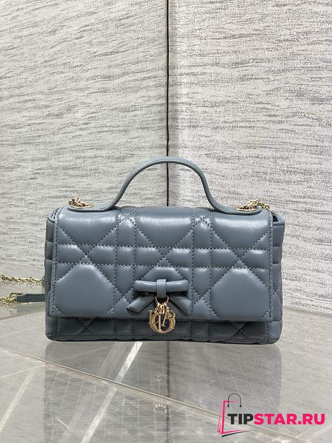 My Dior Mini Bag Cannage Lambskin Blue - 1