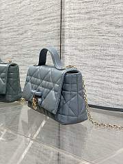 My Dior Mini Bag Cannage Lambskin Blue - 5