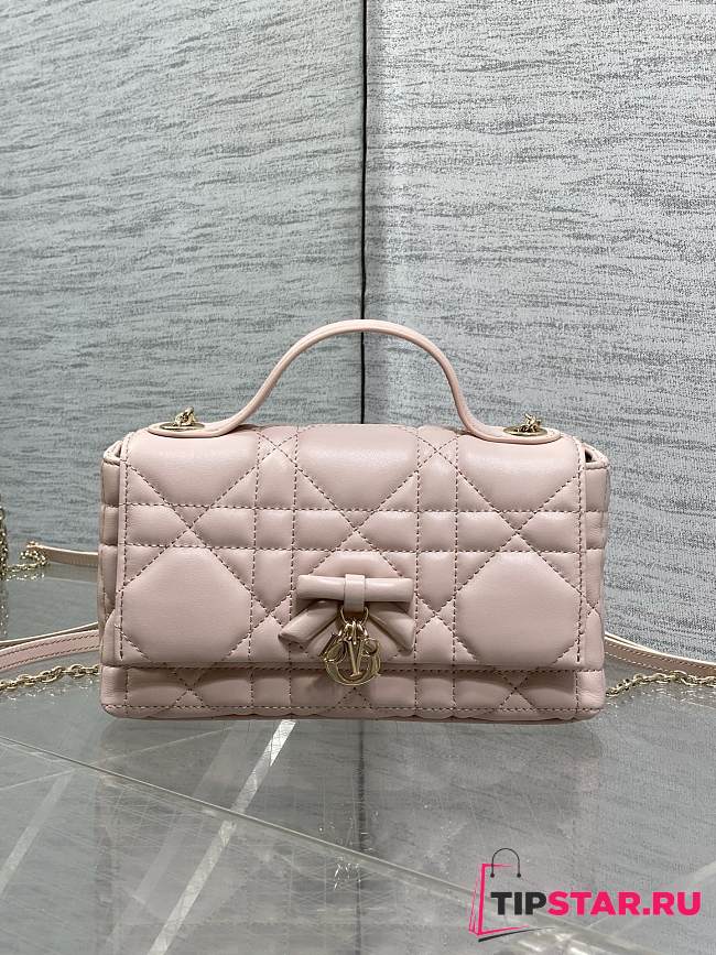 My Dior Mini Bag Cannage Lambskin Light Pink - 1