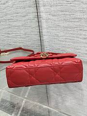 My Dior Mini Bag Cannage Lambskin Gold Hardware In Red - 5