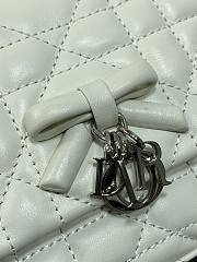 My Dior Mini Bag Cannage Lambskin Off White - 5