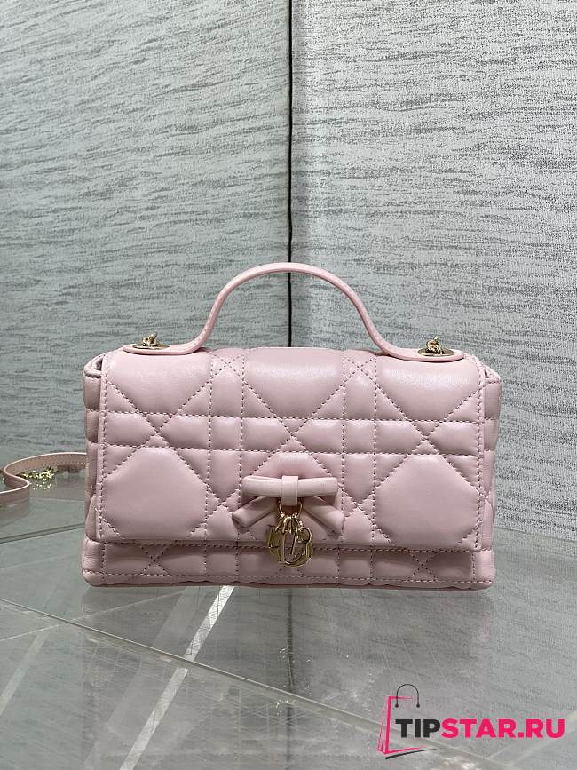 My Dior Mini Bag Cannage Lambskin Pink - 1