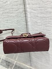 My Dior Mini Bag Cannage Lambskin Burgundy - 5