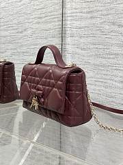 My Dior Mini Bag Cannage Lambskin Burgundy - 3