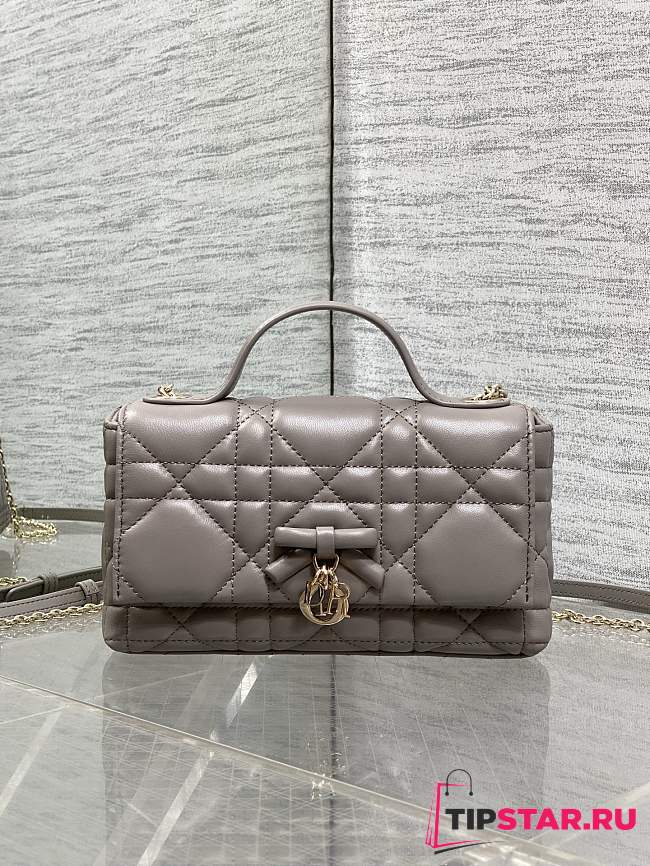My Dior Mini Bag Cannage Lambskin Gray - 1