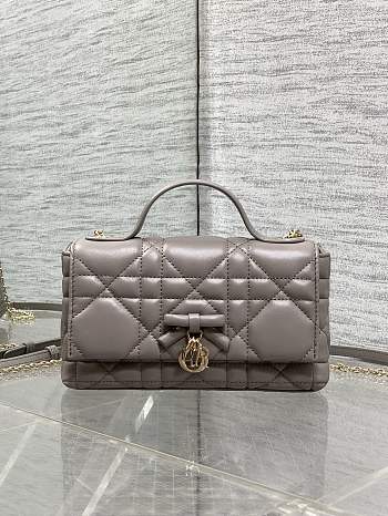 My Dior Mini Bag Cannage Lambskin Gray