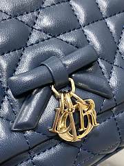 My Dior Mini Bag Cannage Lambskin Navy Blue - 6