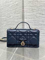 My Dior Mini Bag Cannage Lambskin Navy Blue - 5