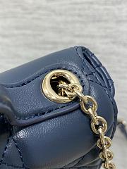 My Dior Mini Bag Cannage Lambskin Navy Blue - 4