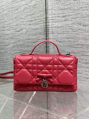 My Dior Mini Bag Cannage Lambskin Red - 1