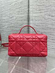 My Dior Mini Bag Cannage Lambskin Red - 6