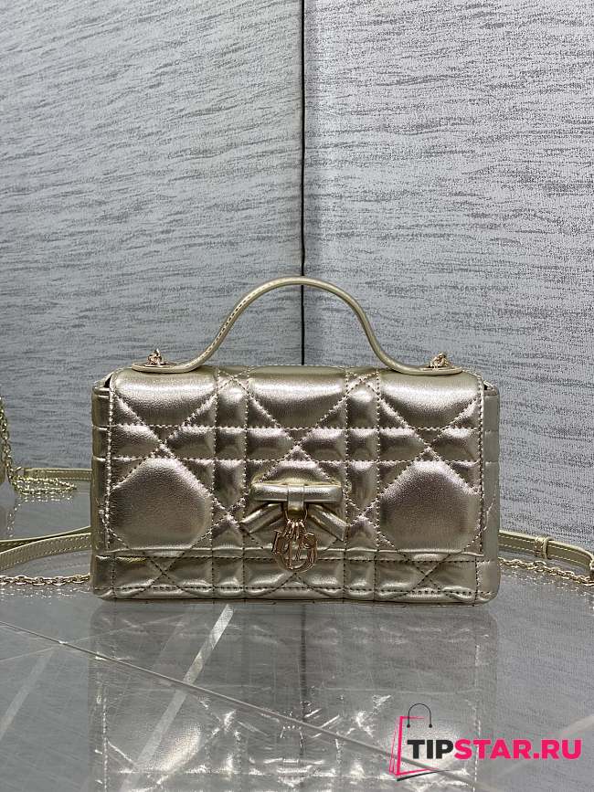 My Dior Mini Bag Cannage Lambskin Gold - 1