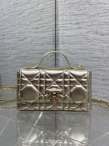My Dior Mini Bag Cannage Lambskin Gold