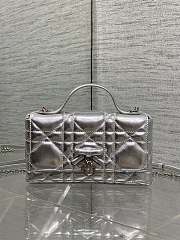 My Dior Mini Bag Cannage Lambskin Silver - 1