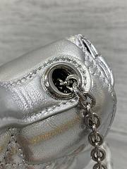 My Dior Mini Bag Cannage Lambskin Silver - 6