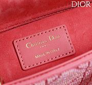 Dior Lady D-Joy 22 Small Embroidered Beaded Pink - 5