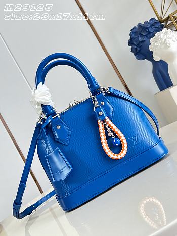 Louis Vuitton Alma BB Epi Rainbow Bag Ocean Blue