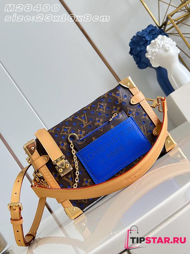 Louis Vuitton MM Side Trunk Bag Neon Wave Blue - 1