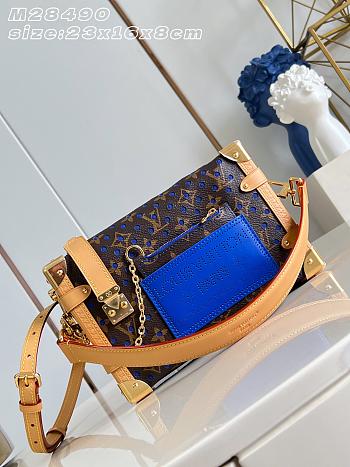 Louis Vuitton MM Side Trunk Bag Neon Wave Blue