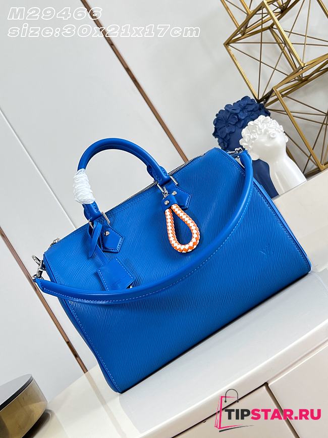 Louis Vuitton Speedy Soft 30 Cowhide leather in blue - 1