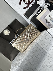 Chanel Clutch Bag In Gold Color Silver Hardware - 5