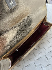 Chanel Clutch Bag In Gold Color Silver Hardware - 3