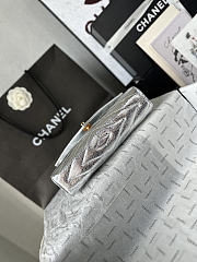 Chanel Clutch Bag In Silver Color - 6